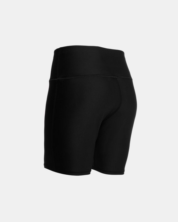 Women's HeatGear® Armour Bike Shorts, Black, pdpMainDesktop image number 5